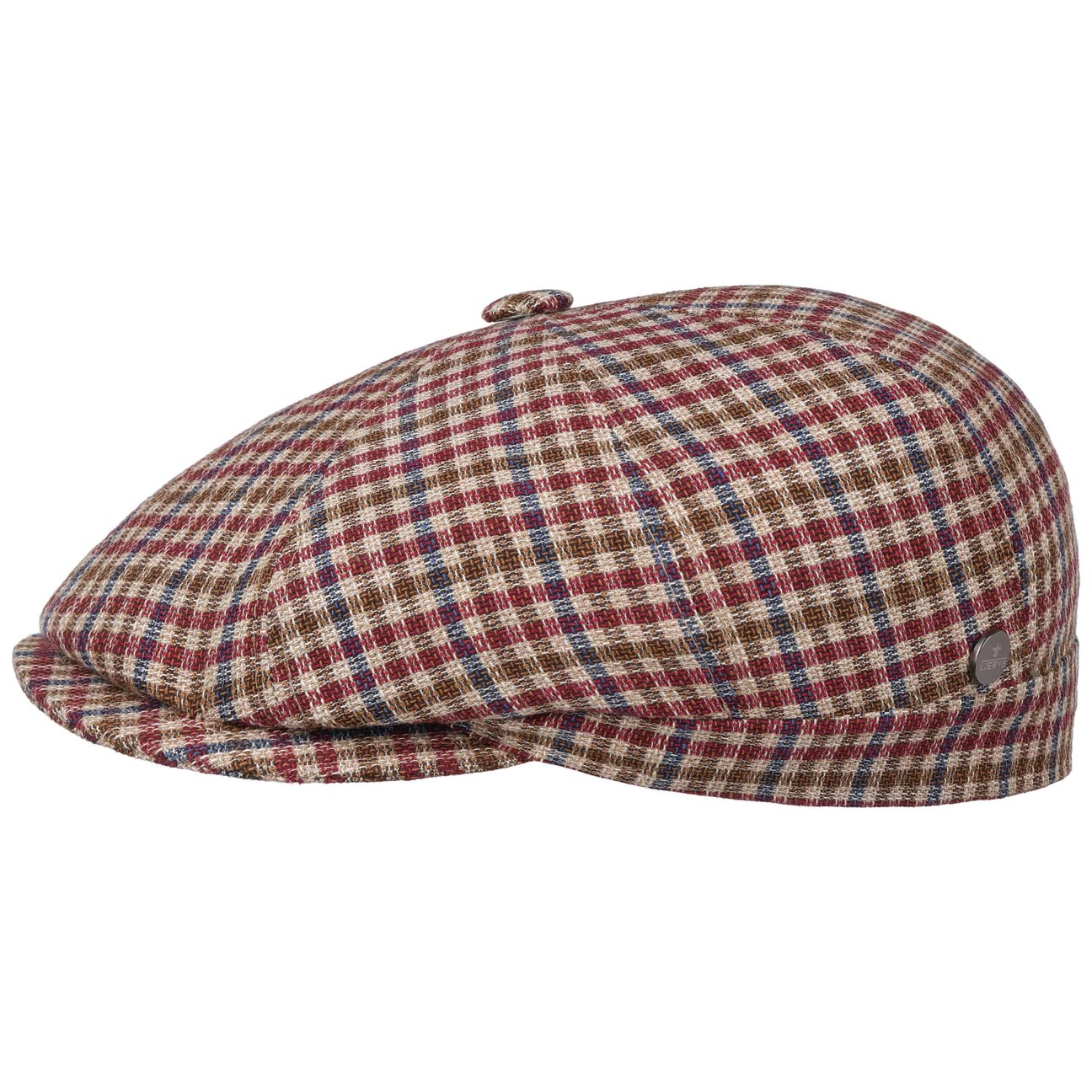 Yelsham Check Flat Cap by Lierys