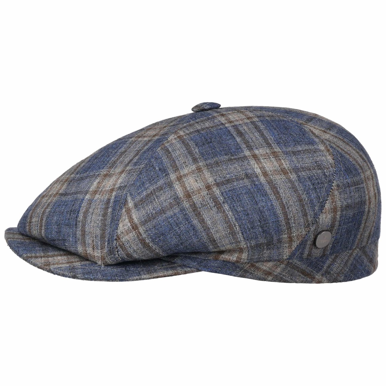 Calberton Linen Flat Cap by Lierys