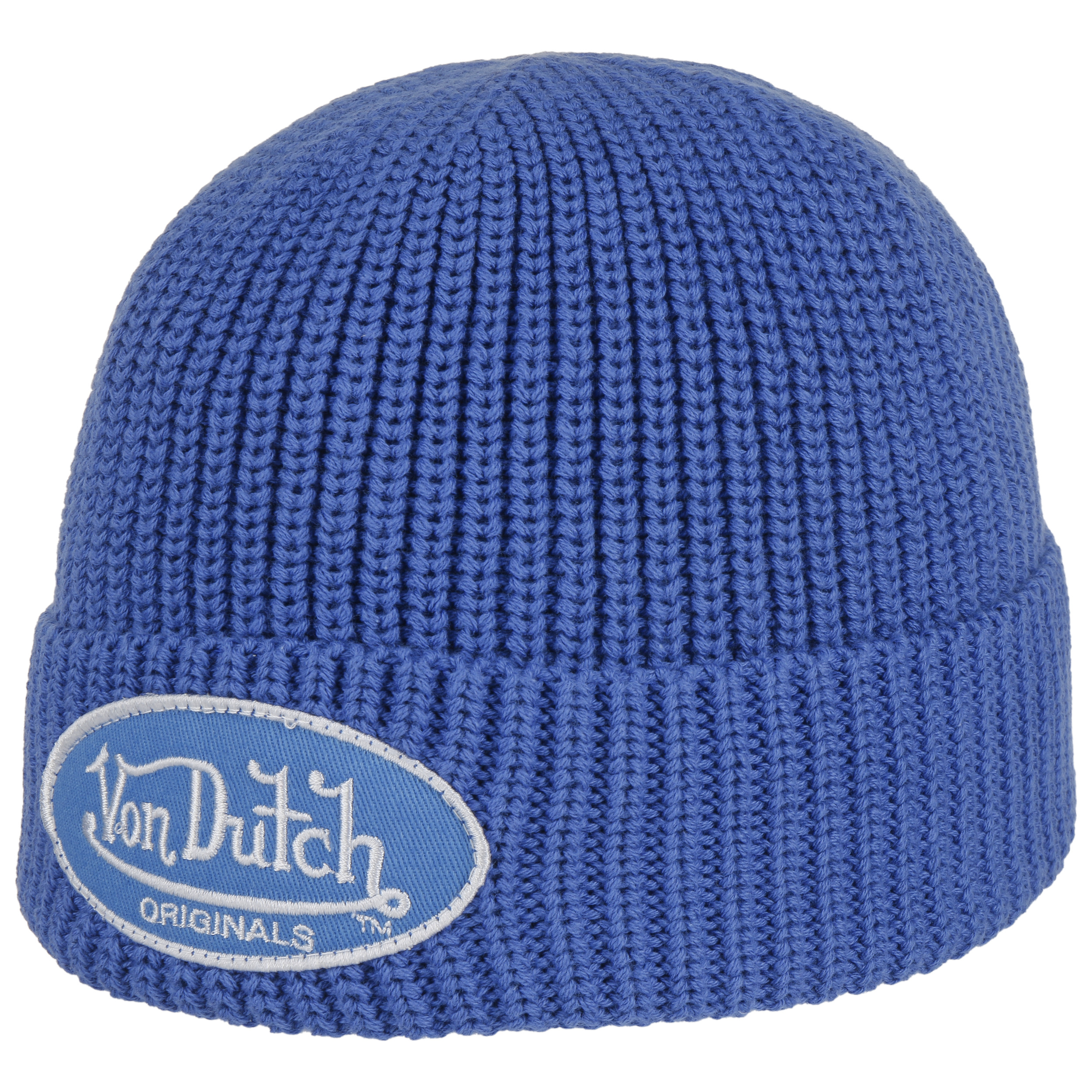 Fisherman Patch Logo Beanie by Von Dutch