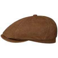 6 Panel Calf Leather Flat Cap by Stetson - 1259,00 kr