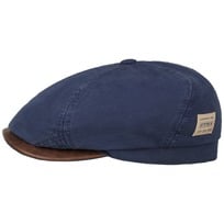 6 Panel Cotton Canvas Flat Cap by Stetson - 739,00 kr