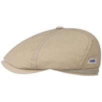 6 Panel Sustainable Cotton Flat Cap by Stetson - 619,00 kr