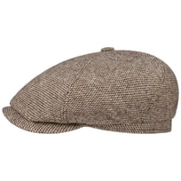 6 Panel Undyed Wool Flat Cap by Stetson - 739,00 kr