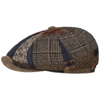 8 Panel Patchwork Flat Cap by JJ Hats - 829,00 kr