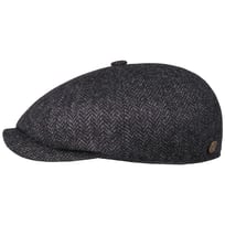 8 Panel Wool Herringbone Flat Cap by Balmoral - 659,00 kr