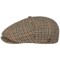 Brood Cotton Houndstooth Flat Cap by Brixton - 419,00 kr