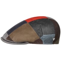 Capri Bic L�der Patchwork Flat Cap by Lierys - 1079,00 kr