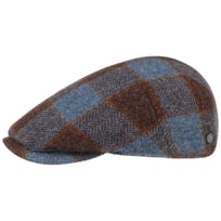 Capri Check Virgin Wool Flat Cap by Lierys - 669,00 kr