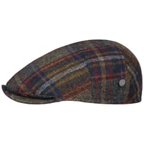 Capri Wool Check Flat Cap by Lierys - 589,00 kr