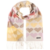 Cashmink Hearts Halst�rkl�de med Frynser by Fraas - 309,00 kr