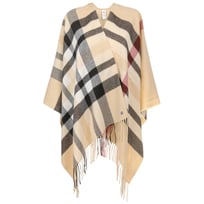 Checked Pattern Poncho by Fraas - 669,00 kr