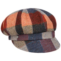 Coloured Herringbone Checks Newsboy Cap by Lierys - 669,00 kr