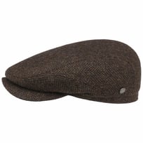 Crimson Uld Herringbone Flat Cap by Lierys - 589,00 kr