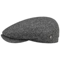 Crimson Uld Herringbone Flat Cap by Lierys - 589,00 kr