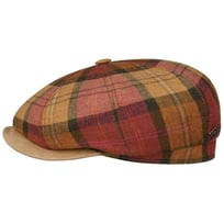 Denriva Check 8 Panel Flat Cap by JJ Hats - 1169,00 kr