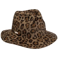 Fedora Uldhat med Leopard Print by Seeberger - 1079,00 kr