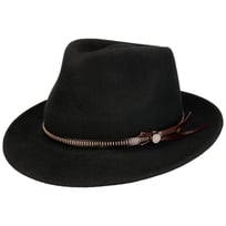 Fedora hat i Uldfilt Med L�derb�nd by Lierys - 669,00 kr