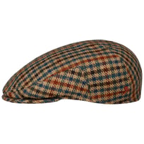 Fine Check Wool Flat Cap by Alfonso DEste - 839,00 kr