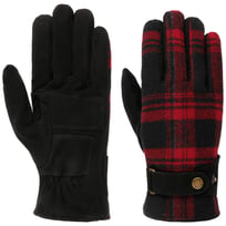 Goat Suede Woolen Check Handsker by Stetson - 739,00 kr
