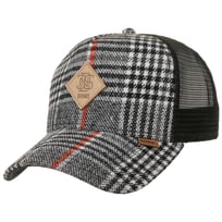 HFT Check Logo Patch Tweed Kasket by Djinns - 229,00 kr