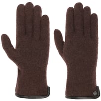 Handsker i Filtet Uld med L�der by Roeckl - 499,00 kr