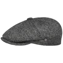 Harris Tweed Herringbone Flat Cap by Lierys - 829,00 kr