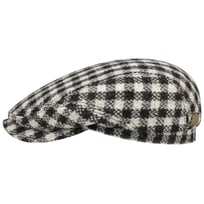 Harris Tweed Twotone Check Flat Cap by Stetson - 1109,00 kr