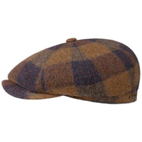 Hatteras Ankeny Wool Check Flat Cap by Stetson - 739,00 kr