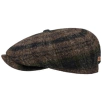 Hatteras Beeswax Shetland Wool Flat Cap by Stetson - 619,00 kr