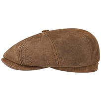 Hatteras Burney L�der Flat Cap by Stetson - 1012,00 kr