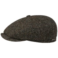 Hatteras Dark Herringbone Flat Cap by Stetson - 1109,00 kr
