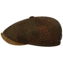 Hatteras Dark Paisley Flat Cap by Stetson - 889,00 kr