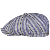 Hatteras Docado Stripe Flat Cap by Stetson - 739,00 kr