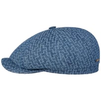 Hatteras Embroidered Denim Flat Cap by Stetson - 889,00 kr