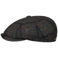 Hatteras Harris Tweed Check Flat Cap by Stetson - 1109,00 kr