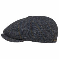 Hatteras Herringbone Stripe Flat Cap by Stetson - 889,00 kr