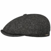 Hatteras Herringbone Tweed Flat Cap by Stetson - 1109,00 kr