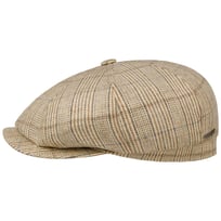 Hatteras Linen Mix Stripe Flat Cap by Stetson - 1109,00 kr