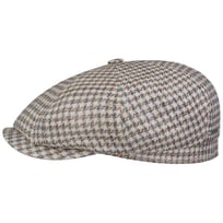 Hatteras Tweed Houndstooth Flat Cap by Stetson - 1189,00 kr