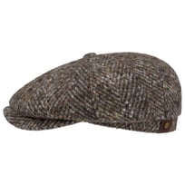 Hatteras Uld Colour Neps Flat Cap by Stetson - 959,00 kr