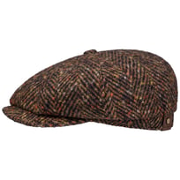 Hatteras Uld Colour Neps Flat Cap by Stetson - 959,00 kr