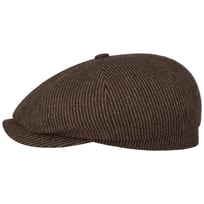 Hatteras Virgin Wool Stripes Flat Cap by Stetson - 1259,00 kr
