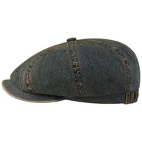 Hatteras Washed Denim Flat Cap by Stetson - 669,00 kr