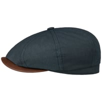 Hatteras Waxed Cotton Linen Flat Cap by Stetson - 739,00 kr
