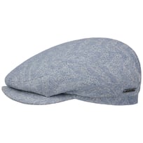 Herringbone Cotton Mix Flat Cap by Stetson - 648,45 kr
