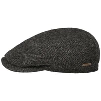 Herringbone Tweed Driver Flat Cap by Stetson - 1109,00 kr