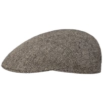 Herringbone UV Silk Driver Flat Cap by Stetson - 889,00 kr