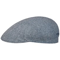 Herringbone UV Silk Driver Flat Cap by Stetson - 889,00 kr