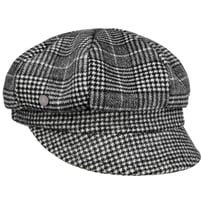 Houndstooth Check Newsboykasket by Lierys - 499,00 kr