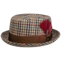 Houndstooth Pork Pie Uldhat by Alfonso D�Este - 999,00 kr